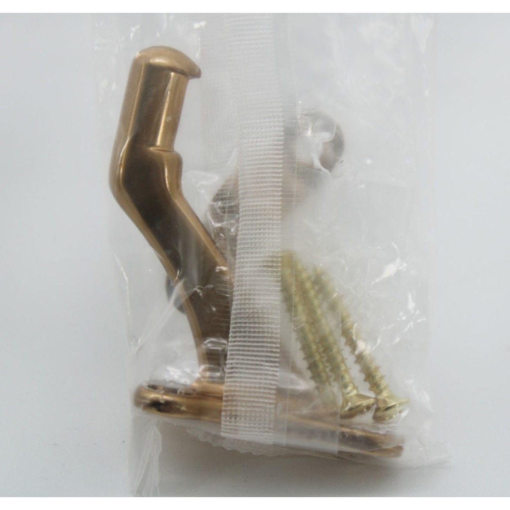 3 Pack Solid Brass Handrail Brackets Wall Mount Stair Railing Support Gold Tone